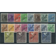 ALEMANIA OCCIDENTAL BERLIN 1949 Yv. 1/20A SERIE COMPLETA DE ESTAMPILLAS NUEVAS CON GOMA HERMOSA Y RARA 200 EUROS